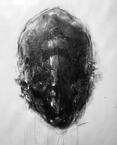 Original Abstract Expressionism Portrait Drawings by Hyung Seok Choi