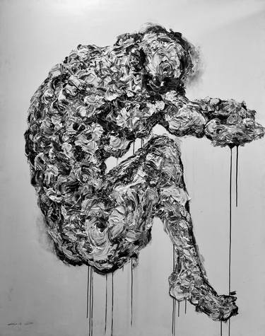Original Abstract Expressionism Body Paintings by Hyung Seok Choi