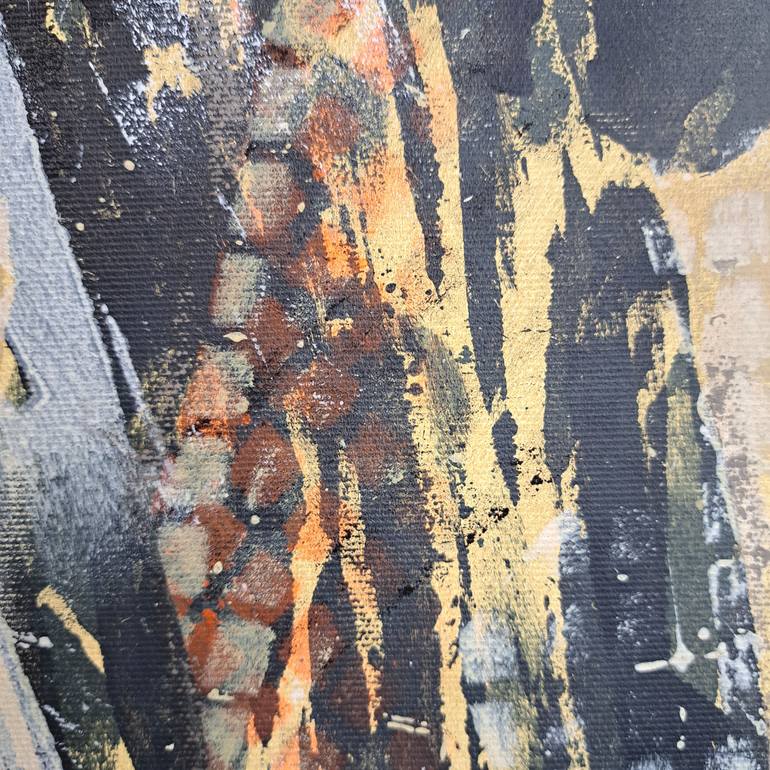 Original Abstract Expressionism People Painting by Astrid Eisinger