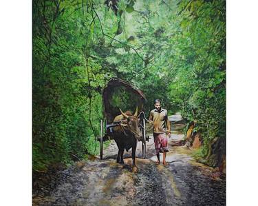 Original Landscape Painting by Hemantha Warakapitiya