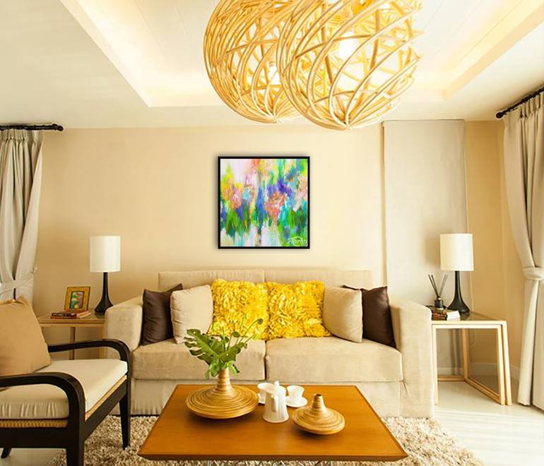 Original Art Deco People Painting by Kasun Wickramasinghe