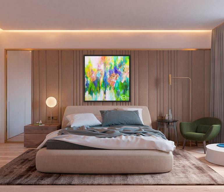 Original Art Deco People Painting by Kasun Wickramasinghe