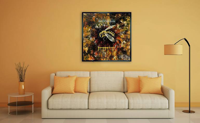 Original Art Deco People Painting by Kasun Wickramasinghe