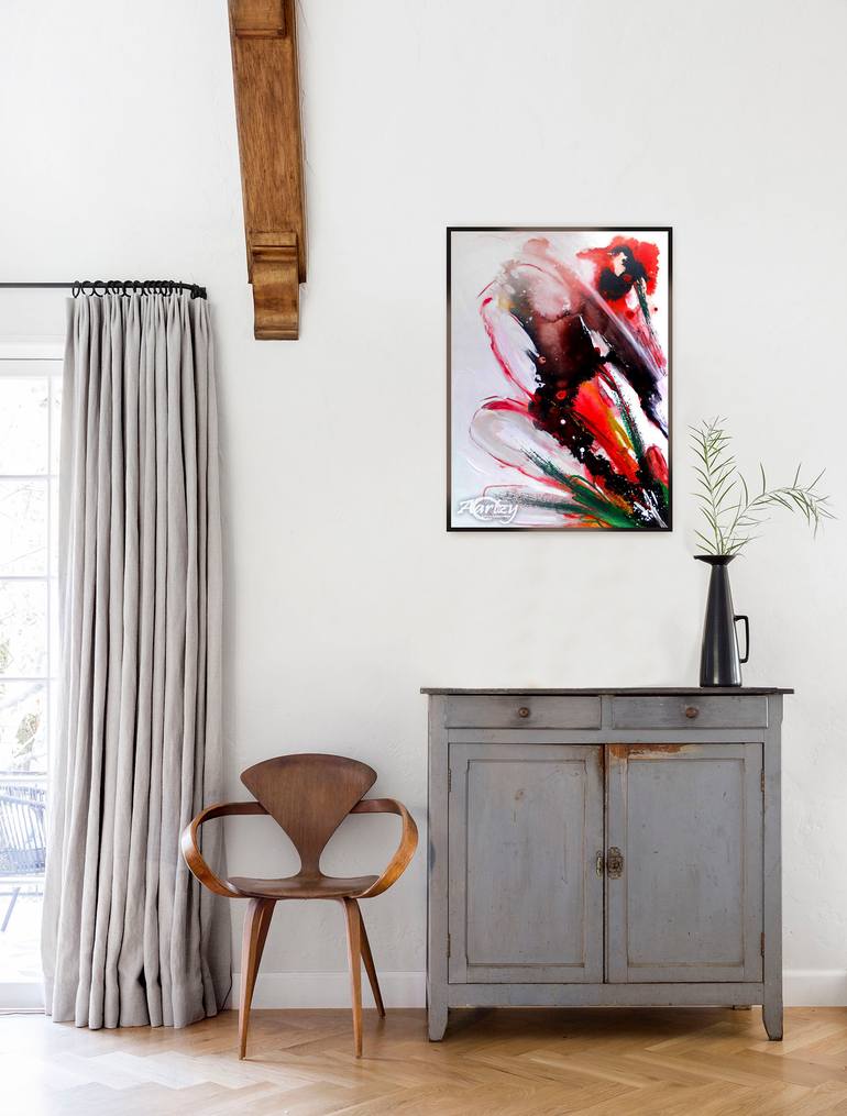 Original Art Deco People Painting by Kasun Wickramasinghe