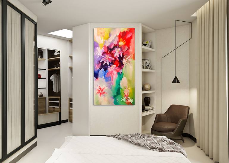 Original Art Deco People Painting by Kasun Wickramasinghe