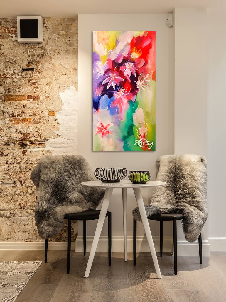 Original Art Deco People Painting by Kasun Wickramasinghe