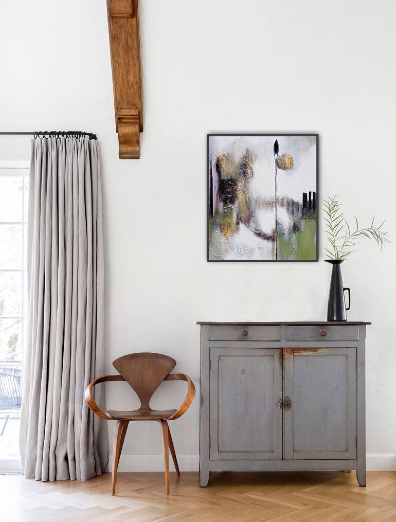 Original Art Deco People Painting by Kasun Wickramasinghe