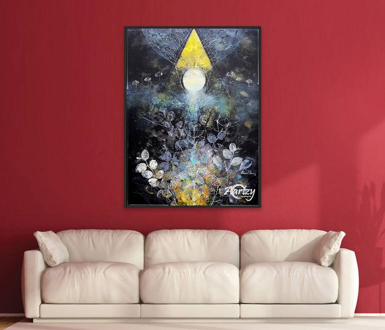 Original Abstract People Painting by Kasun Wickramasinghe