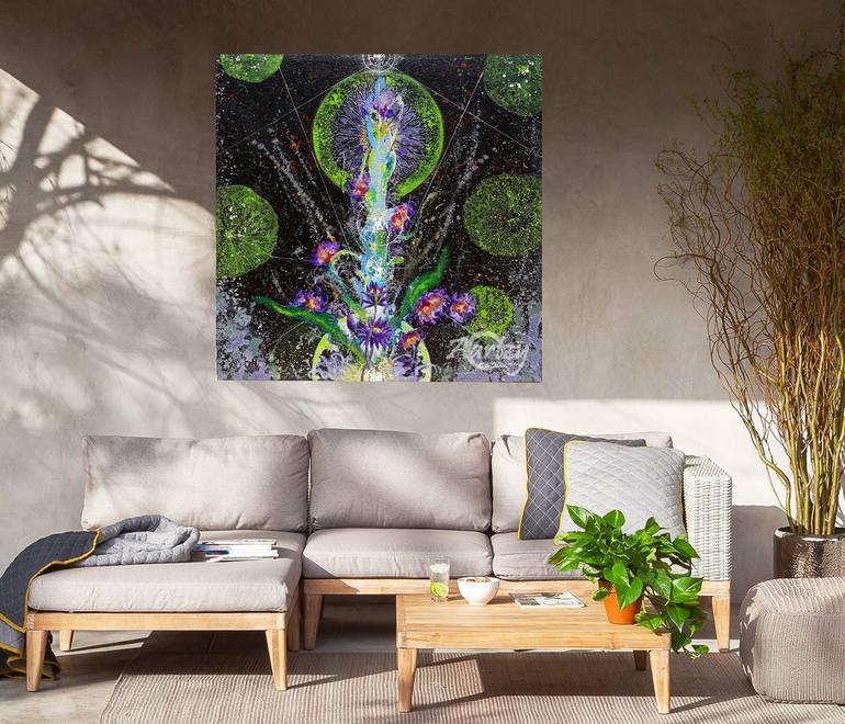 Original Abstract People Painting by Kasun Wickramasinghe