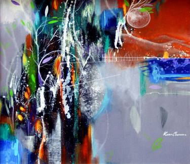 Original Abstract Portrait Paintings by Kasun Wickramasinghe