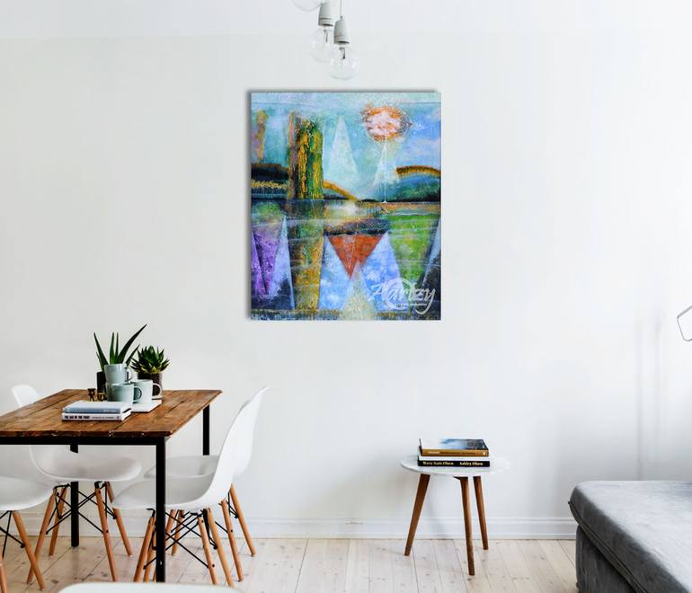 Original Abstract People Painting by Kasun Wickramasinghe