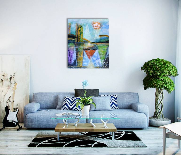 Original Abstract People Painting by Kasun Wickramasinghe