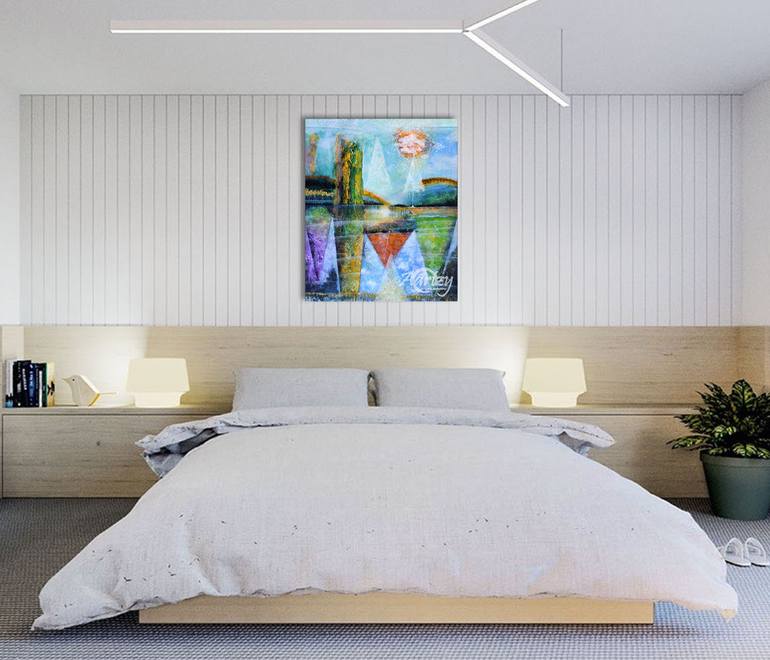 Original Abstract People Painting by Kasun Wickramasinghe