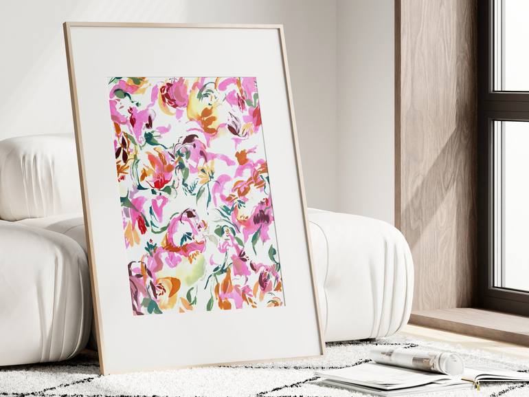 Original Fine Art Abstract Painting by Beatriz Vazquez