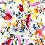 Collection Watercolor Painting | Abstract Flowers Artwork
