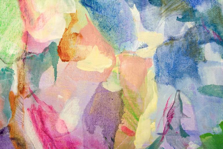 Original Impressionism Floral Painting by Beatriz Vazquez