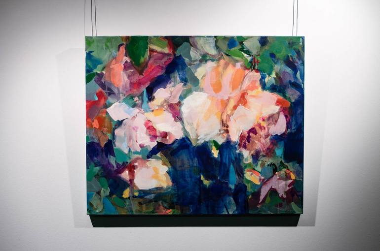 Original Impressionism Floral Painting by Beatriz Vazquez