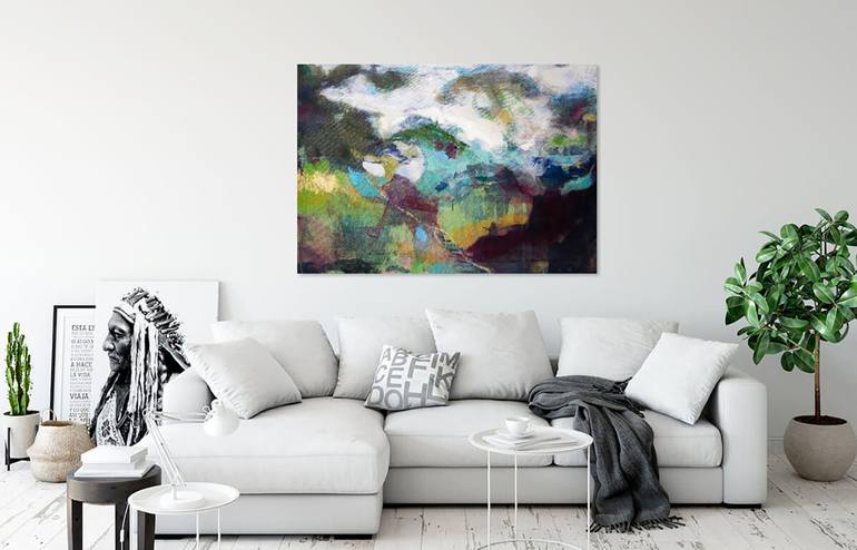 Original Fine Art Abstract Painting by Beatriz Vazquez