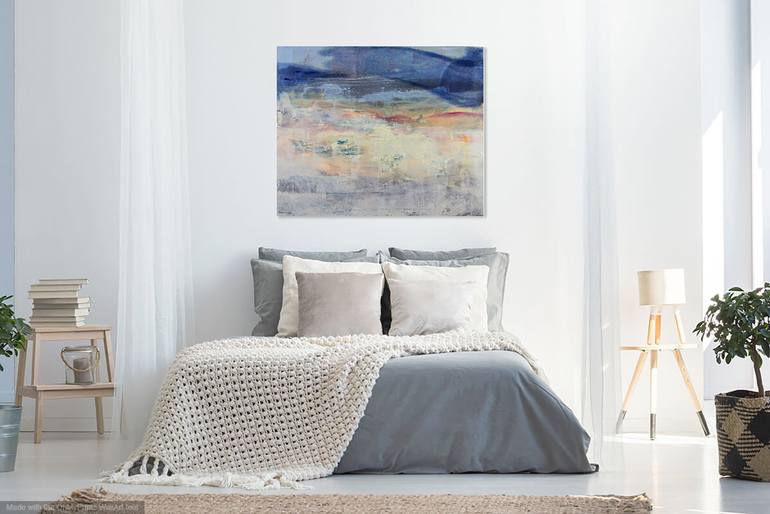 Original Abstract Seascape Painting by Beatriz Vazquez