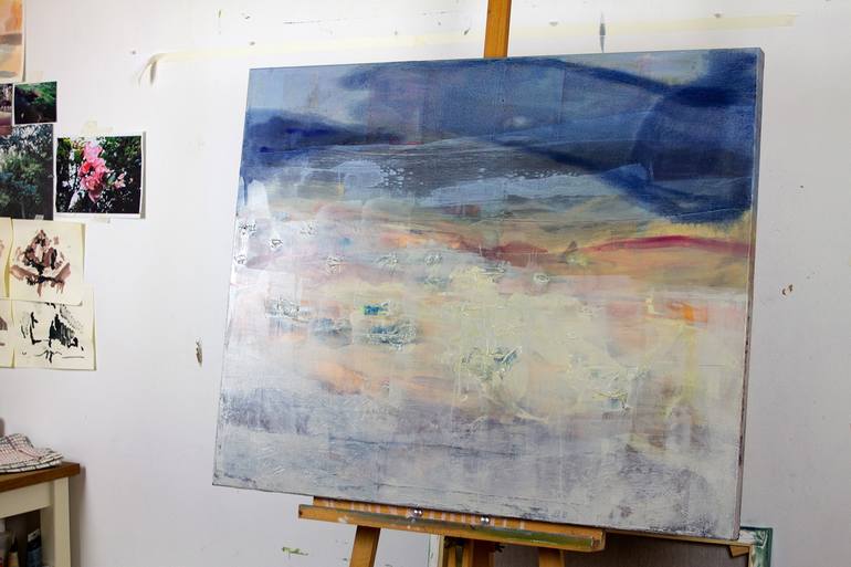 Original Abstract Seascape Painting by Beatriz Vazquez