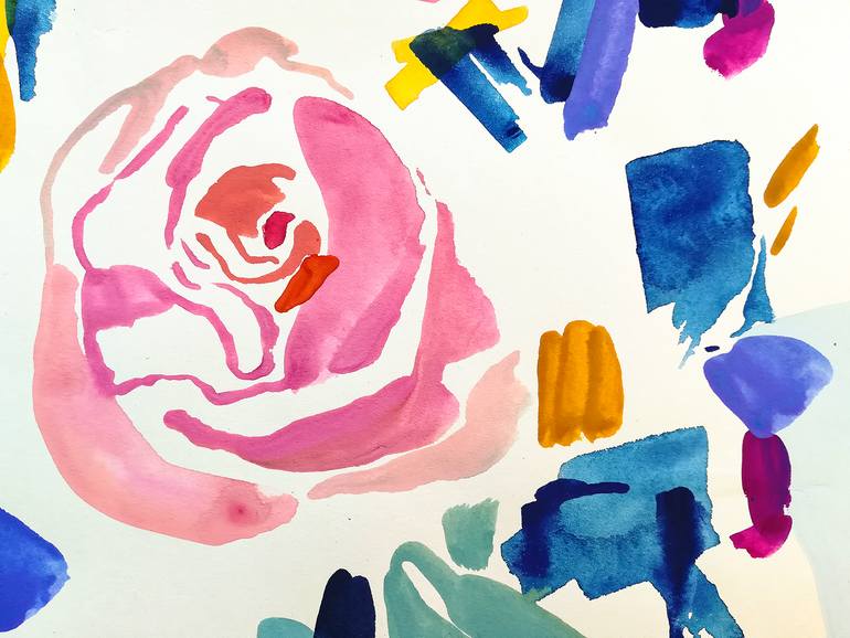 Original Abstract Landscape Painting by Beatriz Vazquez