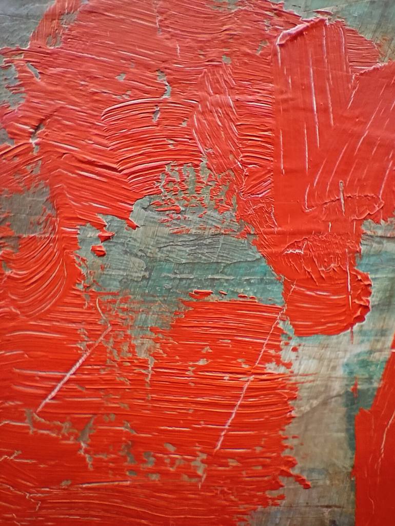 Original Abstract Floral Painting by Beatriz Vazquez