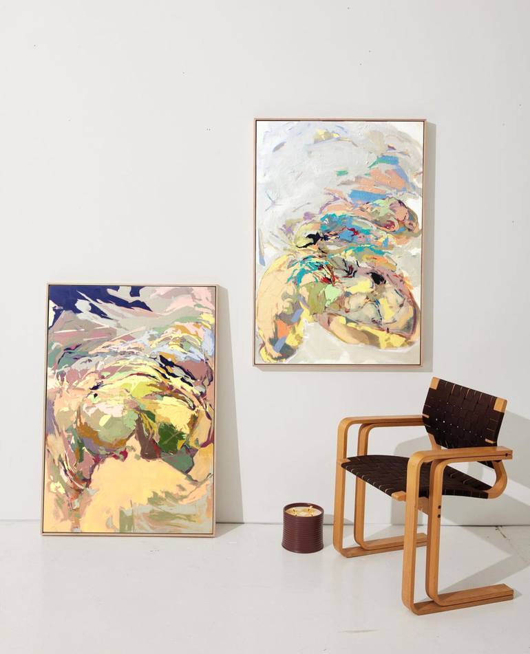 Original Abstract Expressionism Abstract Painting by Beatriz Vazquez