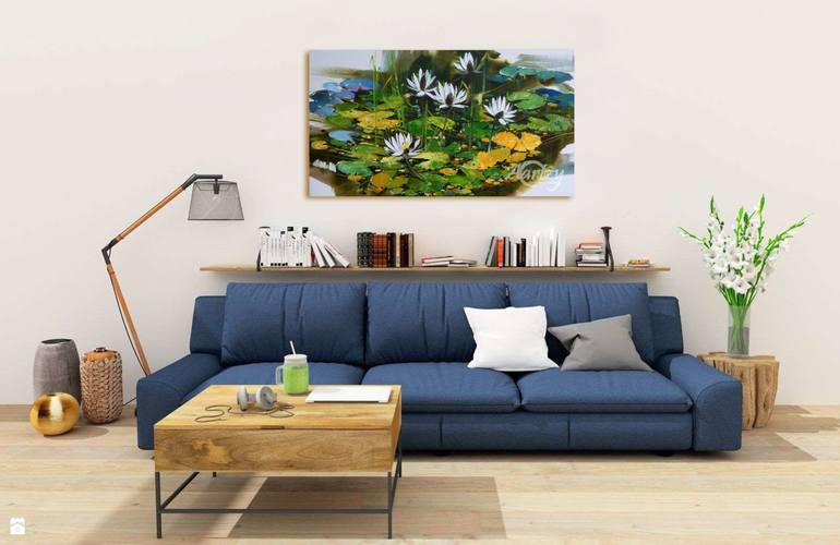 Original Art Deco Nature Painting by Aryawansa Perera