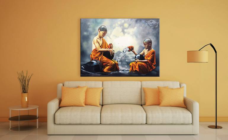 Original Art Deco Pop Culture/Celebrity Painting by Aryawansa Perera