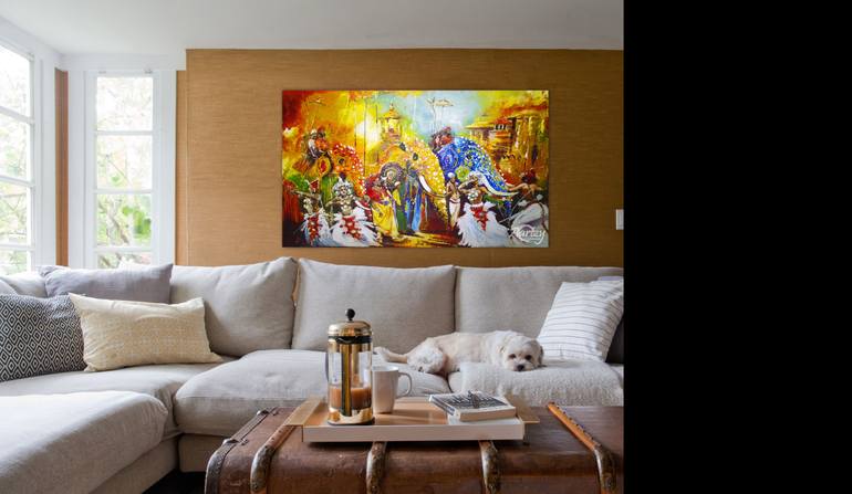 Original Art Deco Pop Culture/Celebrity Painting by Aryawansa Perera