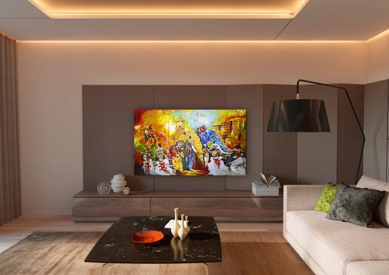 Original Art Deco Pop Culture/Celebrity Painting by Aryawansa Perera