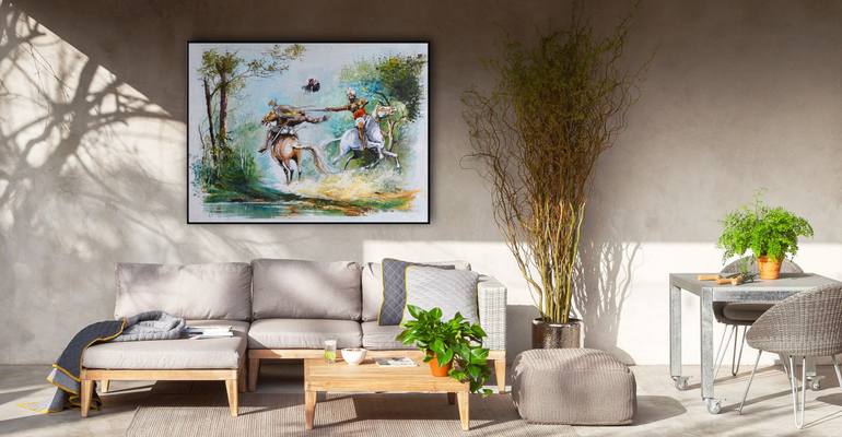 Original Art Deco Pop Culture/Celebrity Painting by Aryawansa Perera