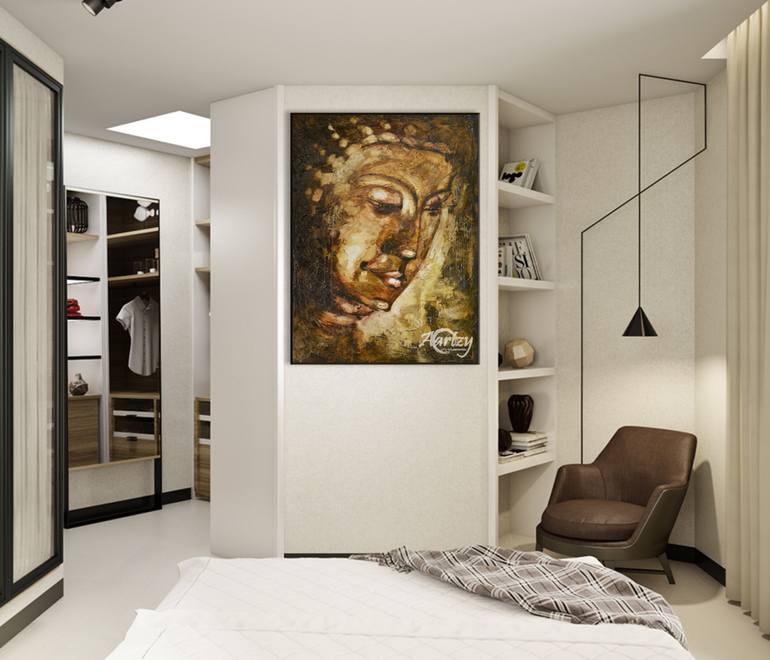 Original Art Deco Religion Painting by Aryawansa Perera