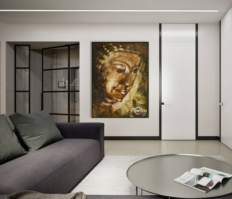 Original Art Deco Religion Painting by Aryawansa Perera