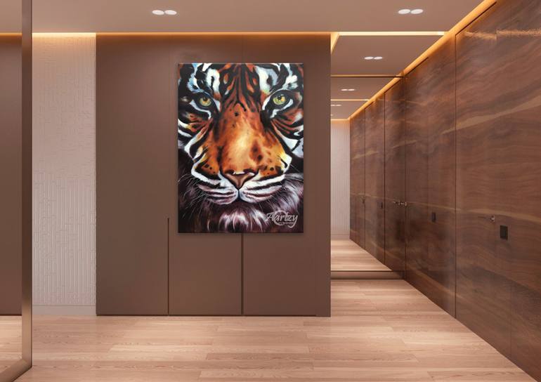 Original Art Deco Animal Painting by Aryawansa Perera