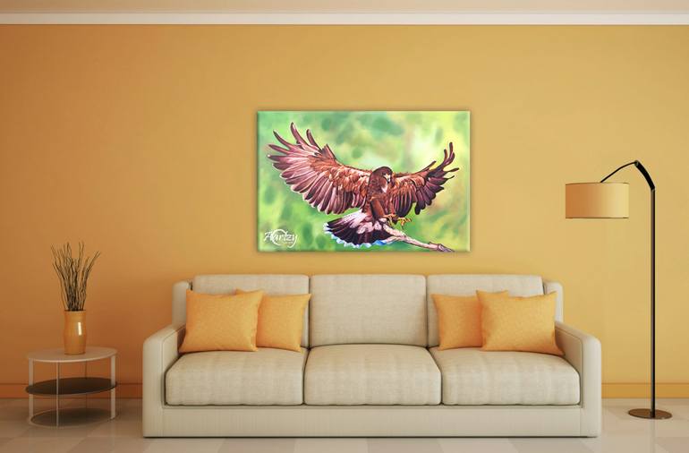 Original Art Deco Nature Painting by Aryawansa Perera