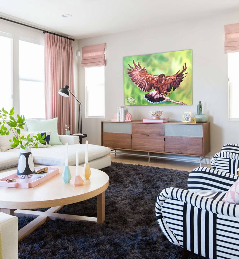 Original Art Deco Nature Painting by Aryawansa Perera