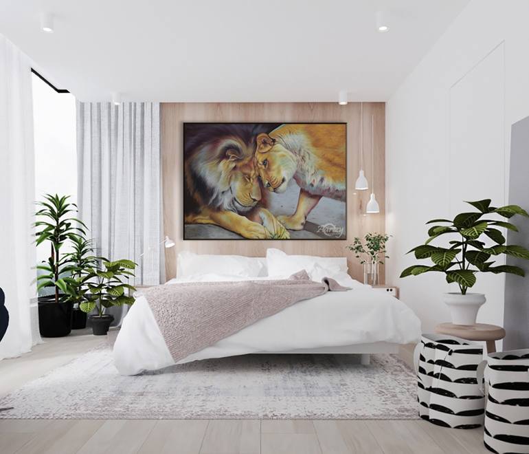 Original Art Deco Animal Painting by Aryawansa Perera