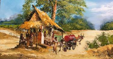 Print of Folk Culture Paintings by Aryawansa Perera