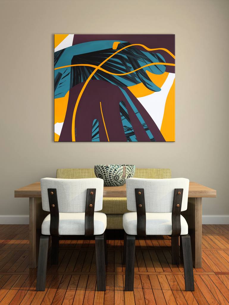 Original Minimalism Geometric Painting by Vita Virulaine