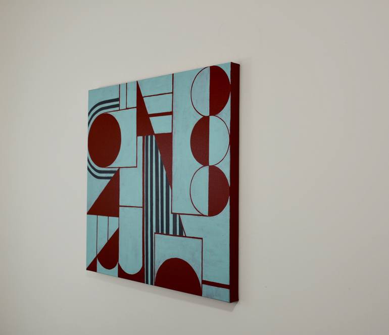 Original Art Deco Abstract Painting by Naomi Balint