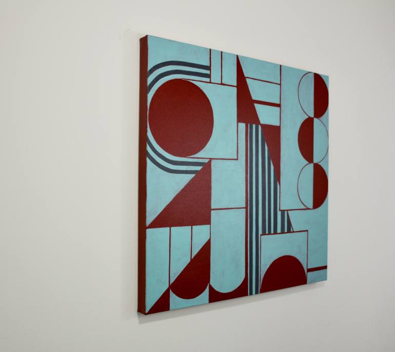 Original Art Deco Abstract Painting by Naomi Balint
