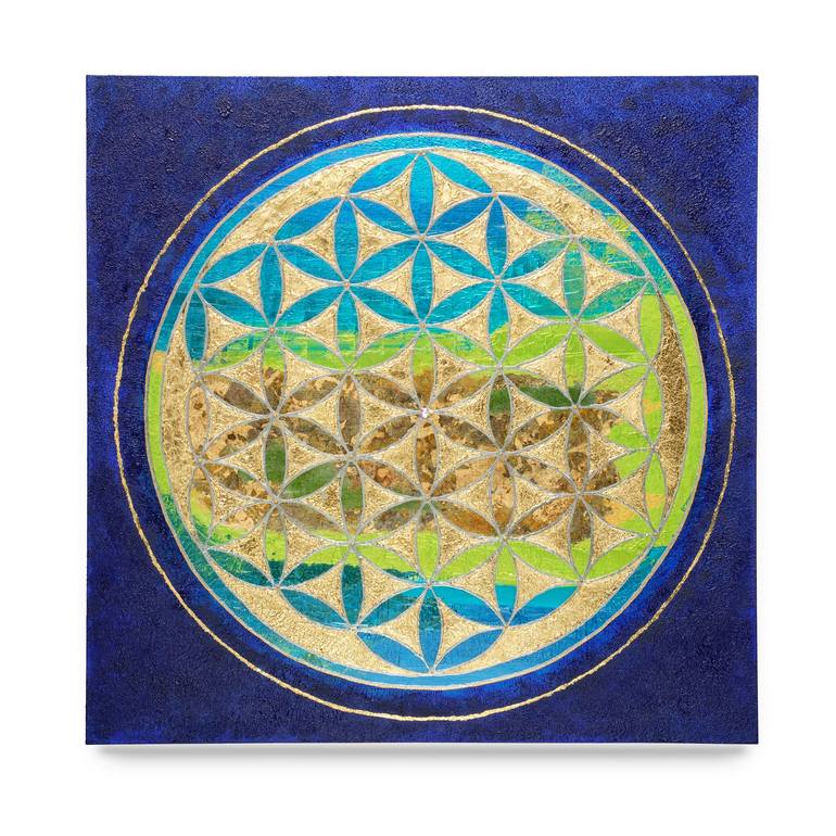 Flower of life Painting by Maria Lotta | Saatchi Art