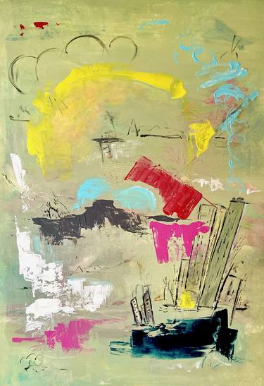 Original Abstract Expressionism Abstract Paintings by Cris Amezcua
