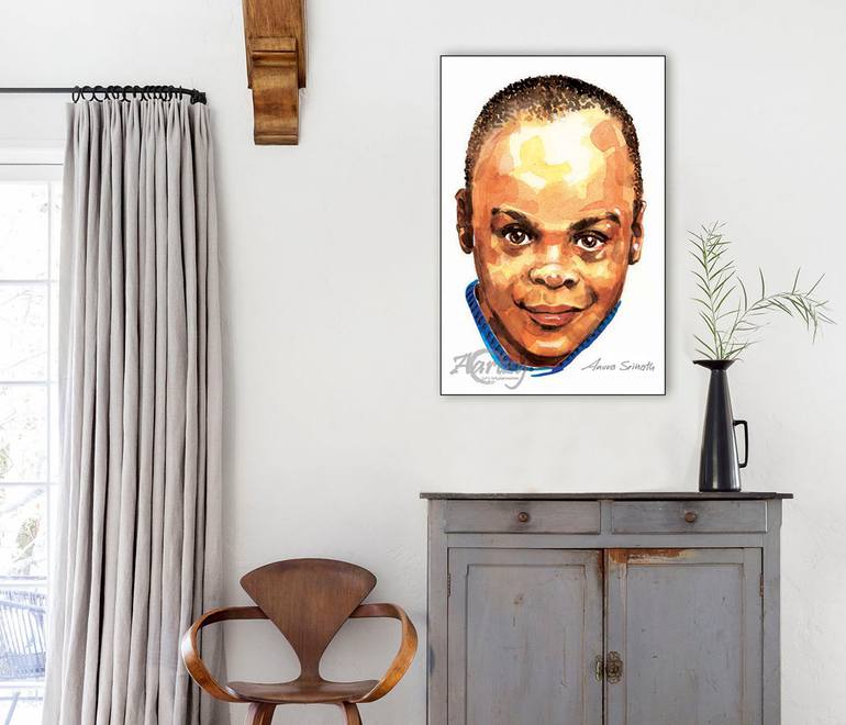 Original Art Deco People Painting by Anura Srinath