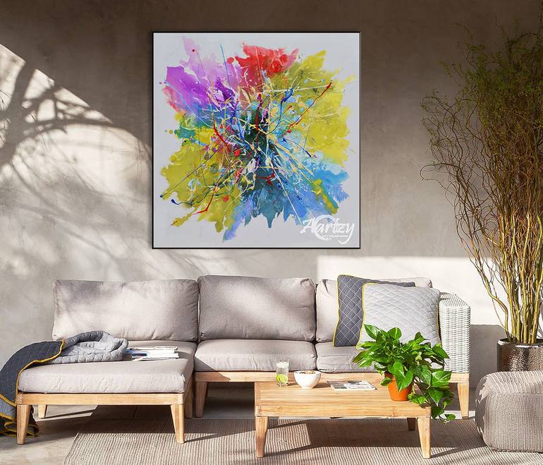 Original Abstract Expressionism Abstract Painting by Sandaruwan Perera