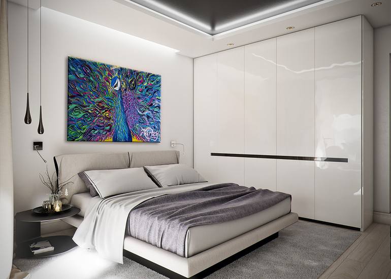 Original Art Deco Animal Painting by Sandaruwan Perera