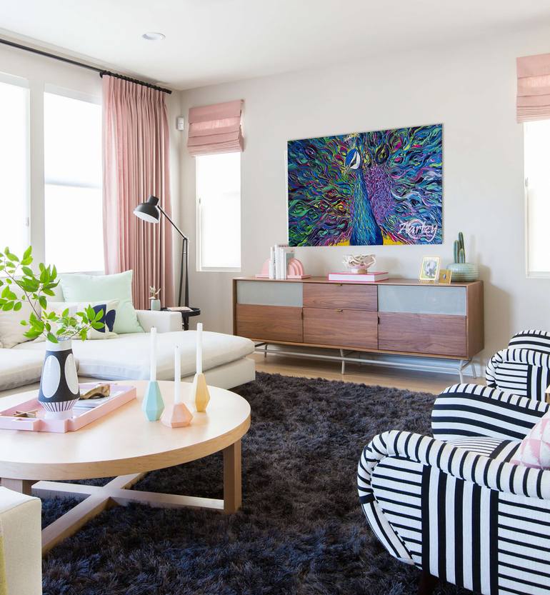 Original Art Deco Animal Painting by Sandaruwan Perera