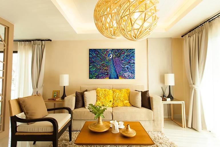 Original Art Deco Animal Painting by Sandaruwan Perera