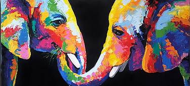 Print of Art Deco Animal Paintings by Sandaruwan Perera